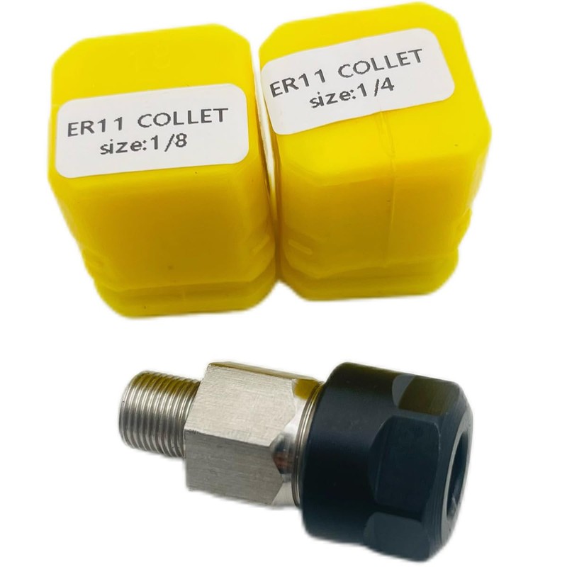 ER11 Collet Adapter with collets for M12 polisher/sander