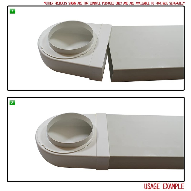Kair Rotating Elbow Bend Adaptor 204mm x 60mm to 150mm