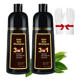 Shampoo Tinte Instantáneo Cubre Canas Natural Jengibre 2 Pz