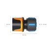 Fiskars Hose Connection, SoftGrip Contact Points, Universal Size, Diameter 1.3-1.5