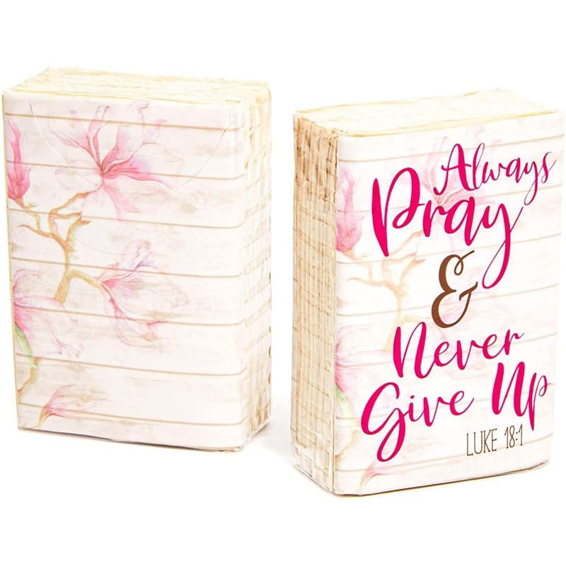 60 Pack Facial Pocket-Size Individual Tissues Bulk, Always Pray and
