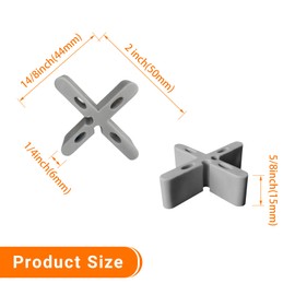 5/8 inch Height Patio Leveling Spacers for Garden Pavers Square slab clips – 50-Pack professional Landscape Tile Spacers Uniform Brick Masonry Stone Alignment Tools