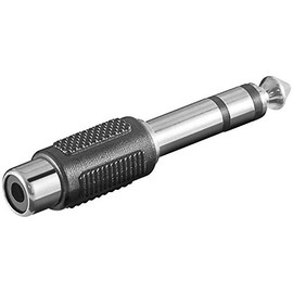 Premium Cord Redukce Audio RCA Female - 6.35mm Stereo Jack Plug