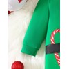 IURNXB Baby Christmas Outfit Green Elf Romper with Festive Gingerbread