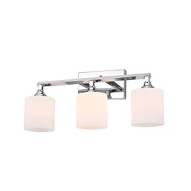 Chloe Lighting Jane Contemporary 3 Light Chrome Bath Vanity Fixture 22" Width
