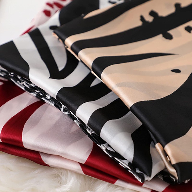 CHROME CRANE (Chrome Crane) Women's Stole Zebra Pattern Animal Design