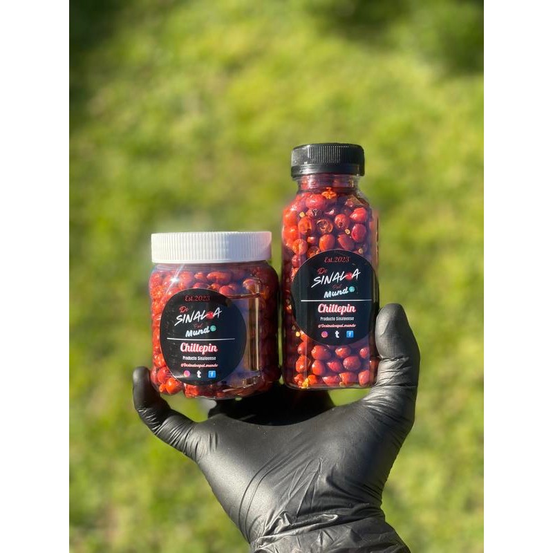 Chiltepin Pepper Dried Chilli - Weight: 2.3oz - One Bottle