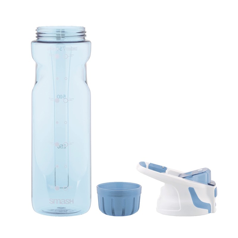 Smash Chugger Water Bottle with Infuser, Light Blue, 750 ml