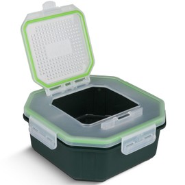 Greys 3.4pt Klip-Lok Flip Top Bait Box 17,5x17,5x10cm - Köderbox, Box für das Feedern & Stippangeln, Madenbox, Wurmbox, Behälter für Maden, Würmer & Co