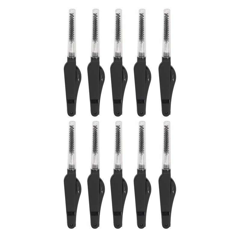 10Pcs Eyelash Brush Comb Mini 2 Use Portable Reusable Eyebrow