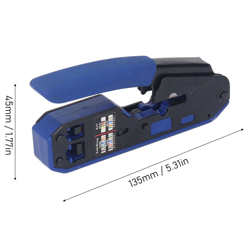 RJ45 Crimping Tool Kit Stripping Pliers 8P8C Crystal Head Network