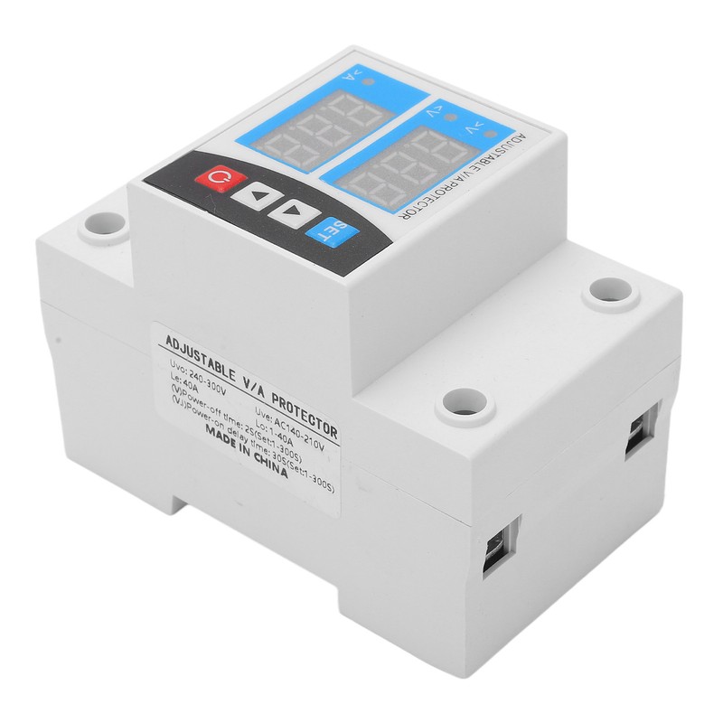 Over Under Voltage Protective Device Digital Display Protector Auto Reset