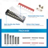 CGELE 6 Sets Terminal Blocks, 6Pcs 8/10/12 Positions 600V 15A