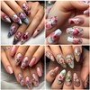 Rose Nail Stickers for Nail Art Embossed Flower Nail Art