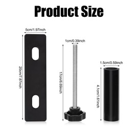 Traction Board Mounting Kit, Universal Recovery Board Mounting Kit Including 4pcs Safety Lockable Traction Board Mounting Pins and 2pcs Metal Base Bracket for All Off-Road Recovery Boards