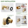 Installation Kit for Wall Mount Commercial Faucet, TOLSUNY Backsplash Mount