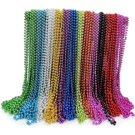 GiftExpress 288 pack Mardi Gras Beads Bulk, Mardi Gras Beads Necklaces Assortment, Throw Beads in Bulk, Gasparilla beads