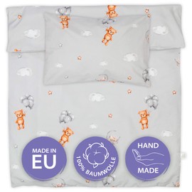 Children's Bed Linen 100 x 135 cm Cotton - Bed Linen Children Baby Boys Girls Bedding Sets Duvet Cover 100 x 135 cm Pillowcase 40 x 60 Teddy Bears