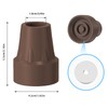 4 Pack Replacement Rubber Cane Tips 3/4 Inch Heavy Duty