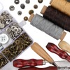 Leather Working Kit DIY Making High Carbon Steel Wooden Handles