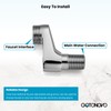 gotonovo Clawfoot Tub Adapter 3-3/8 Inch Adjustable Swing Arms for