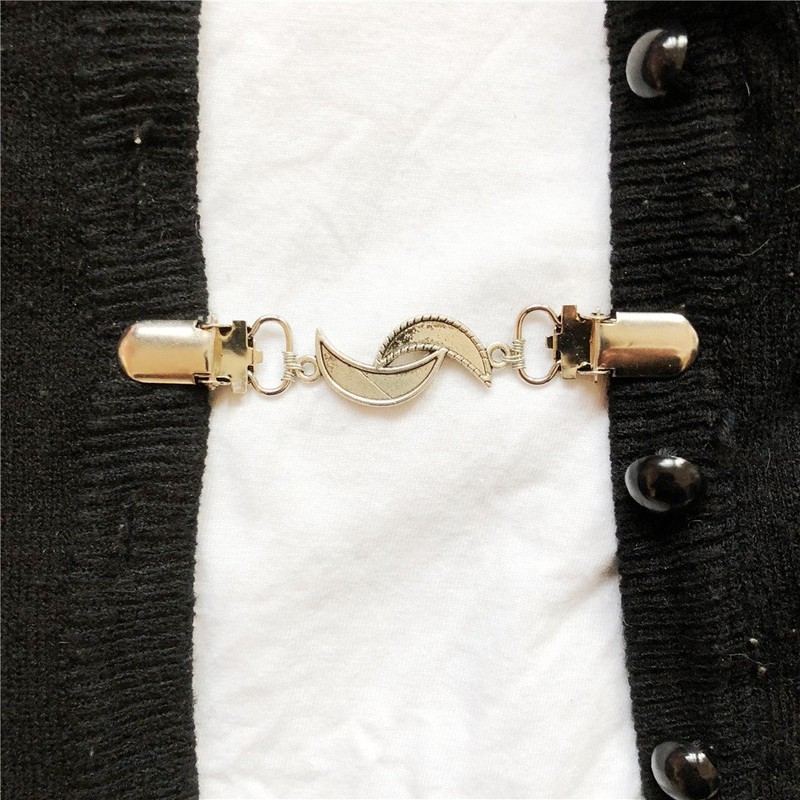 Cardigan Clip Pullover Chain RCA Clip Clothing Blouse Collar Brooch