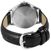 Q&Q Men's Watch Faux Leather Strap Pin Buckle 3 Bar