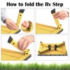 Marudina Large Platform RV Step with Cloth Cover and Anti-Slip