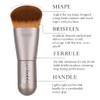 Kabuki Angled Makeup Brush for Powder, Cream, Liquid Foundation, Sunscreen,
