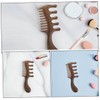 Beavorty Wooden Scalp Brush 3pcs Set Wide Tooth Wooden Comb