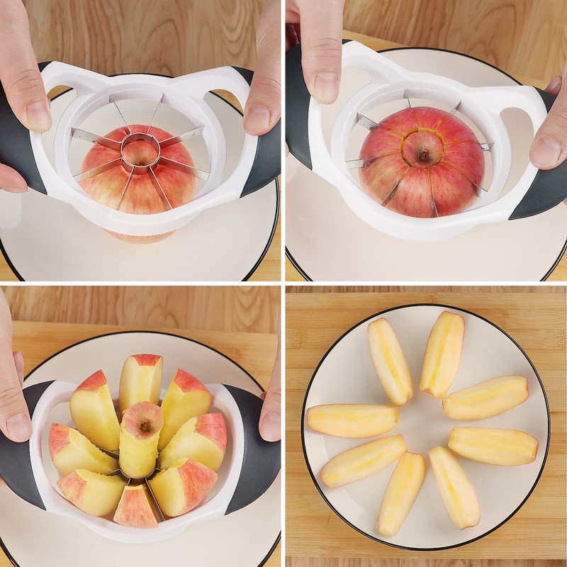 Asdirne Apple Slicer & Corer Set, Apple Cutter and Fruit