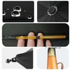 Men's Umbrella With Wooden Handle Black Automatic Open Strong Windproof
