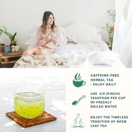 Dragonfly Herbs Neem Leaf Tea, 150g Tea Cut Loose Leaves, Caffeine-Free Herbal Tea, Azadirachta indica, Thé de Feuilles de Neem