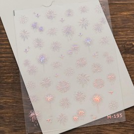 YUYUDEHM Dream Nail Stickers for Nail Art 5D Embossed Nail Decals Self Adhesive Stickers for Nails Decoration