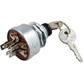 Celliparts 04331700 09089700 Starter Ignition Switch Compatible with Ariens Gravely Max Zoom Apex Ce 48 52 60 XL ZT Zero Turn Mower Lawn Tractor Starter Ignition Switch 04331600 with 2 Key 6 Terminals