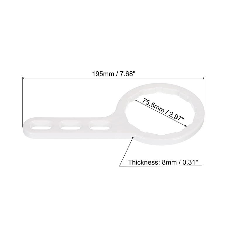 sourcing map 2 Pack Water Filter Housing Open-End Wrench for