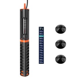 HITOP Adjustable Aquarium Heater with Protective Cover, 50W 100W 120W Fish Tank Heater for 10/20/30 Gallon Fish Tank or Turtle Tank
