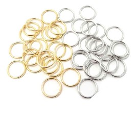 Ruwado 120 Pcs Hair Braid Ring 60 Pcs Gold 60 Pcs Silver Metal Small Hair Clip Loops for Women Hip Hop Style DIY Hair Accessories Dreadlock