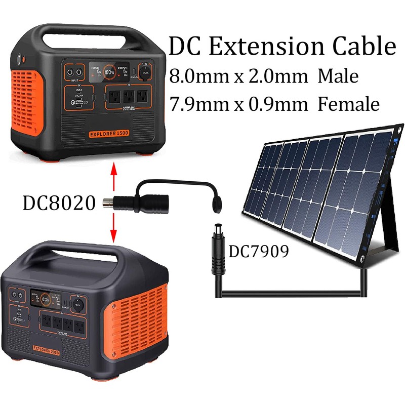 HCFeng DC 8020 Male to DC 7909 Female Adapter DC