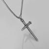 EnerMagiX Pure Titanium Cross Necklace for Men with Titanium Chain