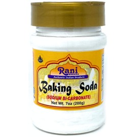 Rani Baking Soda (SODIUM BI-CARBONATE) 7oz (200g) PET Jar ~ Used for cooking, NON-GMO | Indian Origin | Gluten Friendly