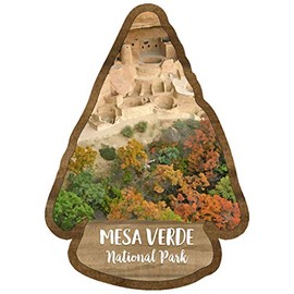 Scrapbook Customs 52273 Mesa Verde National Park Colorado Watercolor Dimensional Laser Cut Embellishment for Scrapbooking