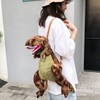 Kids Dinosaur Backpack Cartoon 3D Dinosaur Shape Soft Plush Kids