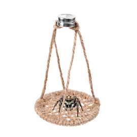 Jumping Spider Rope Bridge with Magnets, Magnetic Jumping Spiders Swing Rest and Play Platform Braided Rope Jumping Spider Decor Accessories Climbing Toy for Pet Tiny Animals Enclosure Decorations