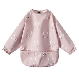 MARBEINE Meal Apron, Long Sleeve, Baby, Waterproof, With Pockets, Boys & Girls, Includes Sleeves, Spills, Baby Food, For Meals, Smock, Kids, Lightweight, Kids, Baby Shower, Kindergarten, Cute, 6