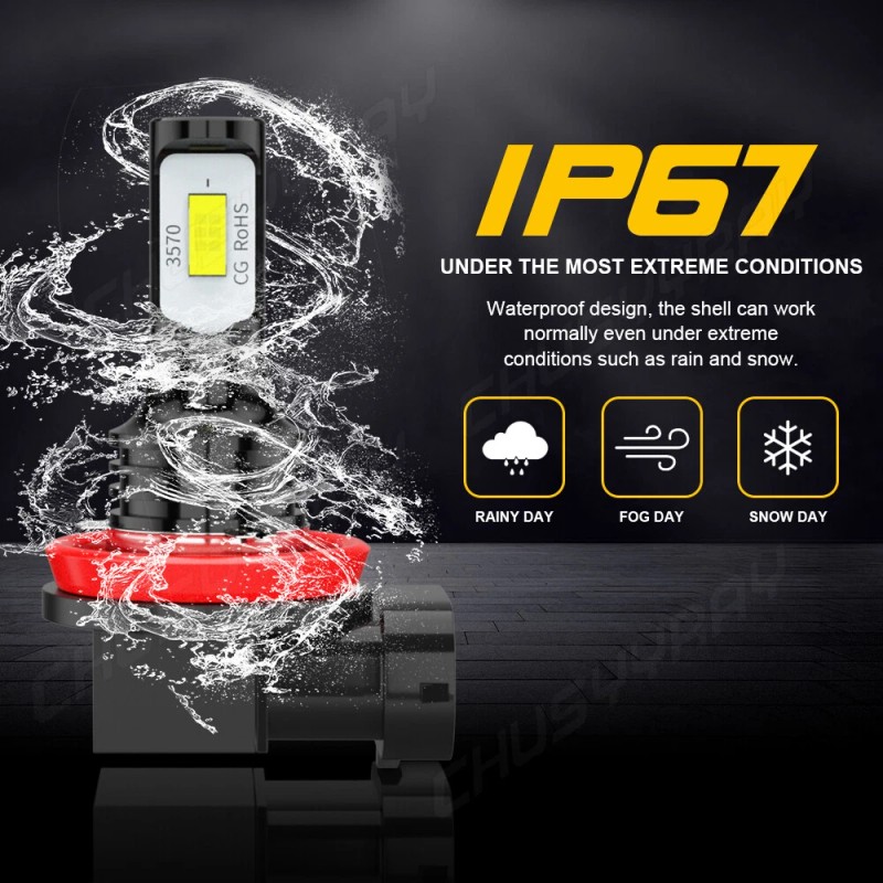 CHUSYYRAY 4X LED Headflight For Can-Am Defender HD5 HD8 HD10