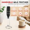 Homexup Handheld Milk Frother 14,000 RPM Drink Mixer Wand with