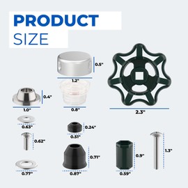 Xinafan C144KT807 Outdoor Faucet Repair Kit for C-144 C-244 Series Vacuum Breaker Repair Kit Part Accessories Pressure Vacuum Breaker Outside Faucet Wall Hydrants Replacement Plunger Assembly