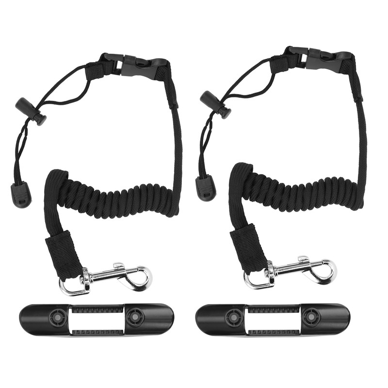 Kayak Canoe Paddle Safety Rope Holder Clip Boat Mount Kit