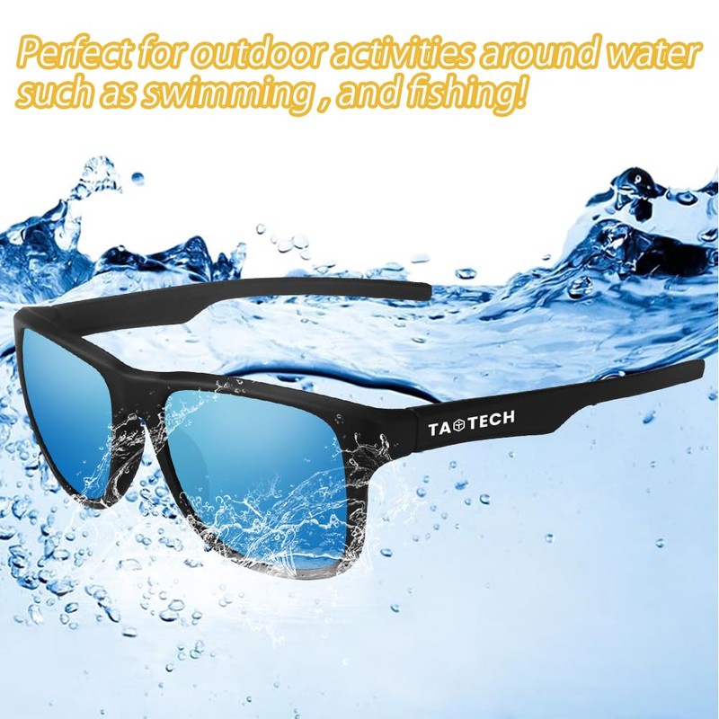 TaoTech Polarized Floating Sunglasses, UV400 Ultraviolet Rays, Reflected Light, Strong